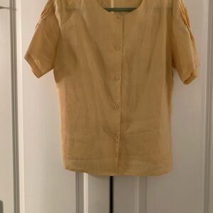 Vintage Linen Blouse NWOT S/M
